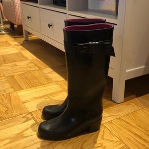 EUC Kate space rain boots with bow